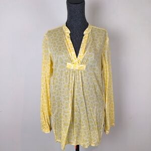Michael Kors Yellow Tunic Top Medium